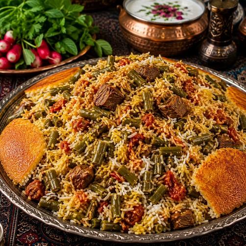 لوبیا پلو lobia polo