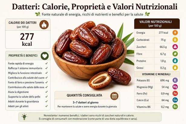 Datteri Calorie Datteri Calorie