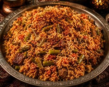 طرز تهیه لوبیا پلو