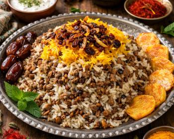 طرز تهیه عدس پلو