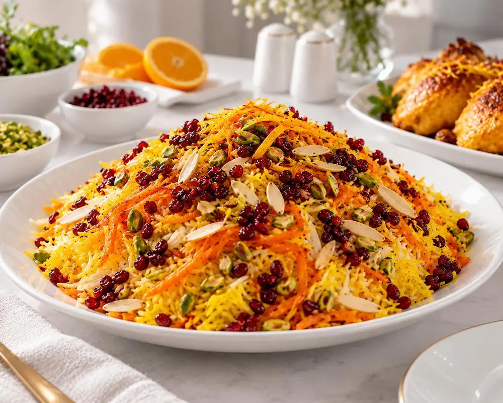 طرز تهیه شیرین پلو