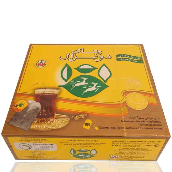 چای کیسه ای هل دار 100 عددی دوغزال چای کیسه ای هل دار 100 عددی دوغزال