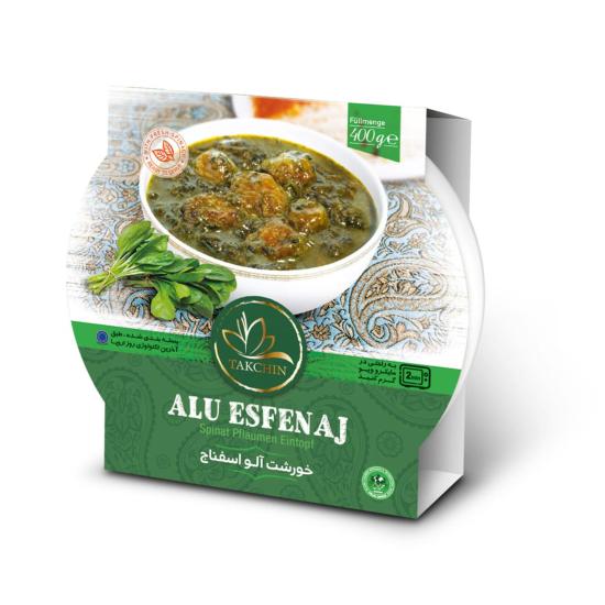 خورشت آلو اسفناج تک چین 250 گرم