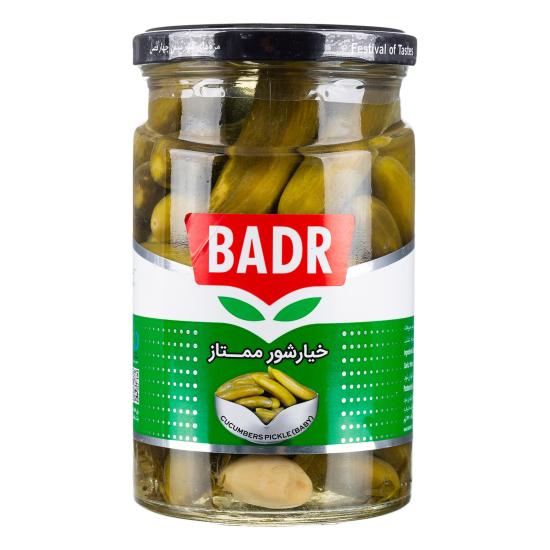 خیارشور ممتاز بدر 630 گرم خیارشور ممتاز بدر 630 گرم