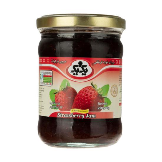 مربا توت فرنگی یک و یک 300 گرم مربا توت فرنگی یک و یک 300 گرم