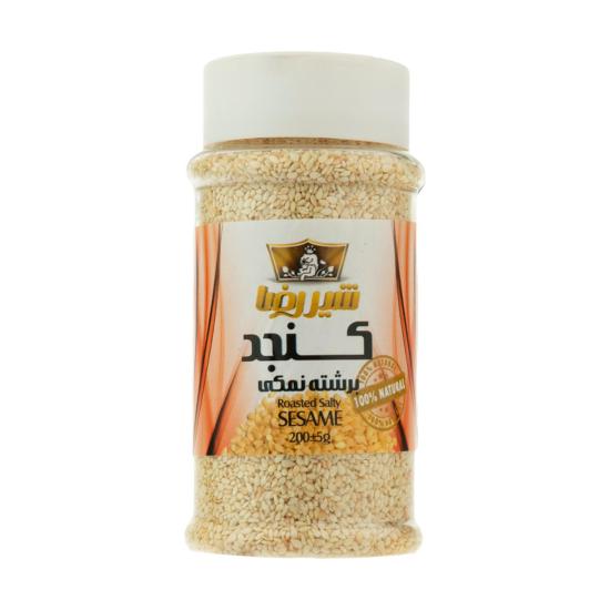 کنجد برشته نمکی شیررضا 200 گرم