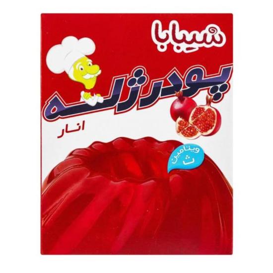 پودر ژله انار شیبابا 100 گرم پودر ژله انار شیبابا 100 گرم