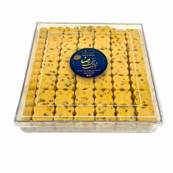 شیرینی نخودچی رضا با پسته و هل 500گرم