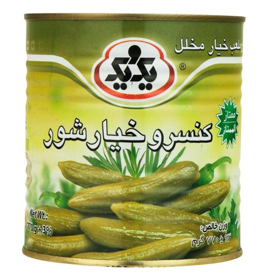 کنسرو خیارشور ممتاز یک و یک