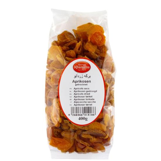 برگه زردآلو 400 گرمی خانوم خانوما