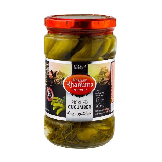 خیارشور ممتاز خانوم خانوما 690 گرمی خیارشور ممتاز خانوم خانوما 690 گرمی