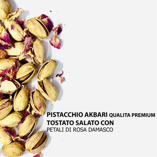 Pistacchio Akbari Qualità Premium Tostato con Rosa damasco