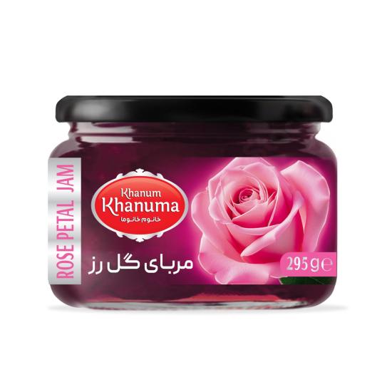 مربا گل سرخ خانوم خانوما 295 گرم مربا گل سرخ خانوم خانوما 295 گرم