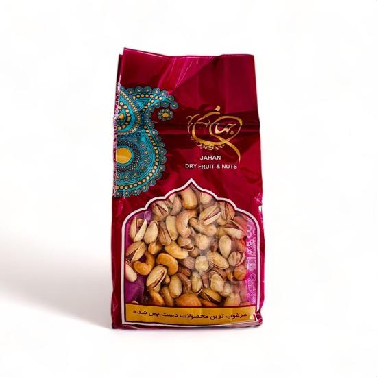 آجیل چهار مغز شور جهان 300 گرم آجیل چهار مغز شور جهان 300 گرم