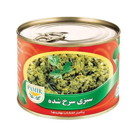 کنسرو سبزی قورمه سرخشده پامیر