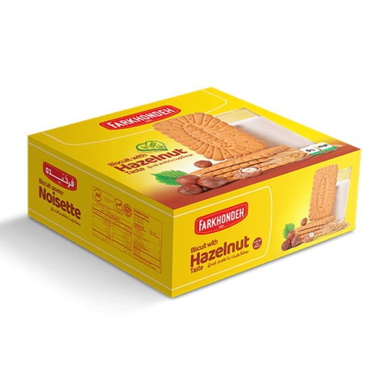 بیسکویت پذیرایی فرخنده با طعم فندق