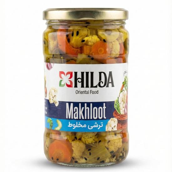 ترشی مخلوط هیلدا 680 گرم