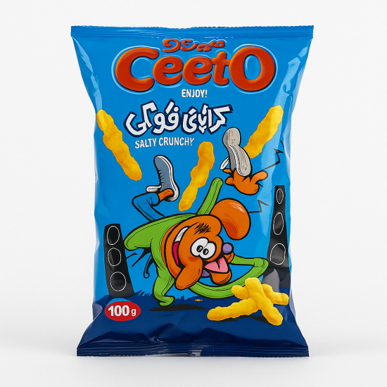 اسنک پنیر نمکی | Ceeto Salty Cheese Crunchy