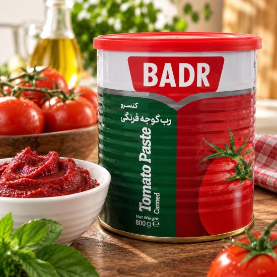 کنسرو رب گوجه‌فرنگی بدر  800 گرم