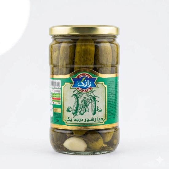 خیارشور درجه 1 رازک 760 گرم