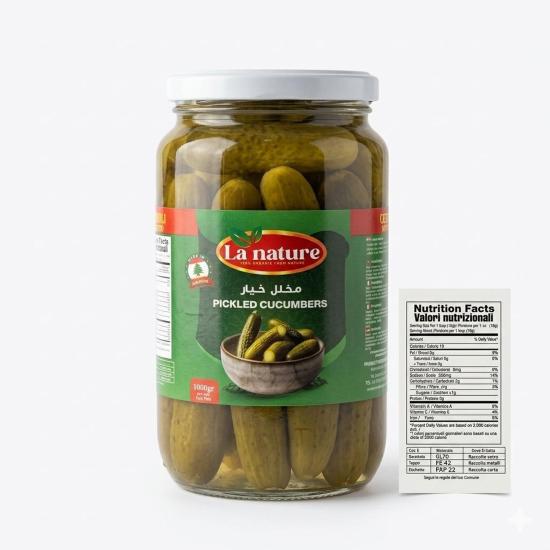 خیارشور ساندویچی طبیعت 1000 گرم