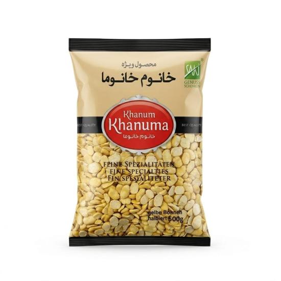 لپه باقالا زرد خانوم خانوما 500 گرم لپه باقالا زرد خانوم خانوما 500 گرم