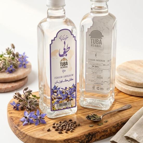 عرق گل گاوزبان طوبی 500 میلی‌لیتر