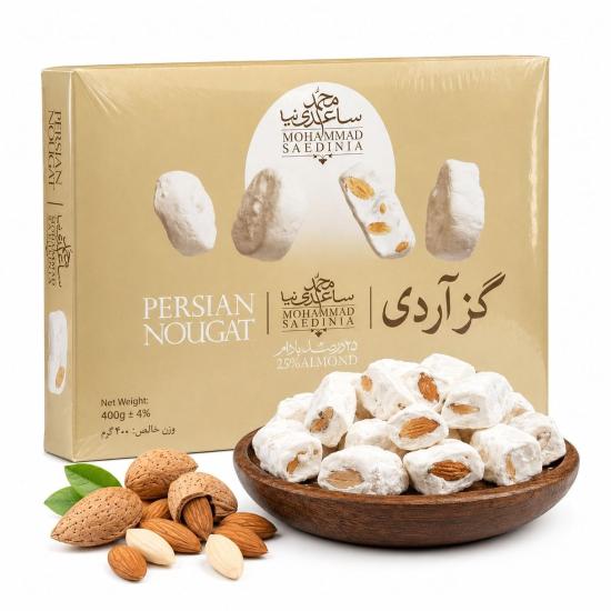 گز آردی ساعدی‌نیا با 25٪ مغز بادام