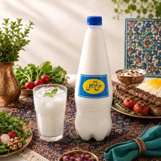 دوغ گازدار آبعلی 1 لیتری