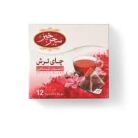 دمنوش کیسه ای هرمی چای ترش سحرحیز بسته 12 عددی