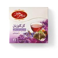دمنوش گل گاوزبان لیمو سحرخیز بسته 12 عددی