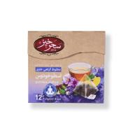 دمنوش مخلوط گیاهی اسطوخودوس ، زعفران و بهارنارنج 12 عددی سحر خیز