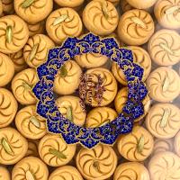 شیرینی نخودچی قلقلی با مغز پسته رویال سیتی