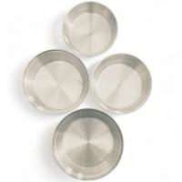 Set di 4 padelle in acciaio inossidabile semplice Ruhi