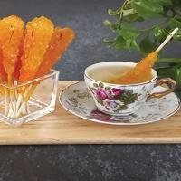 Nabat allo zafferano in vasetto di cristallo