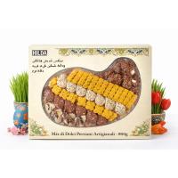 میکس شیرینی خانگی طرح ترمه هیلدا 800 گرم